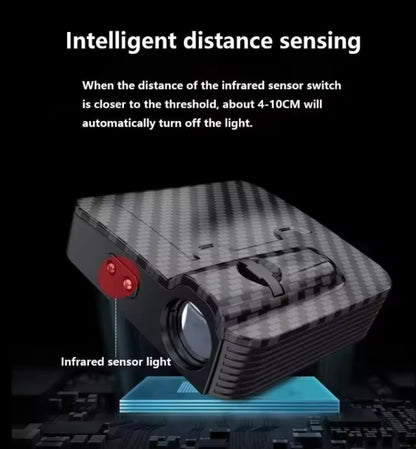2pcs Wireless Led Car Door Lamp Welcome Laser Projector Atmosphere Warning Light Suitable fit for all models of car accessories