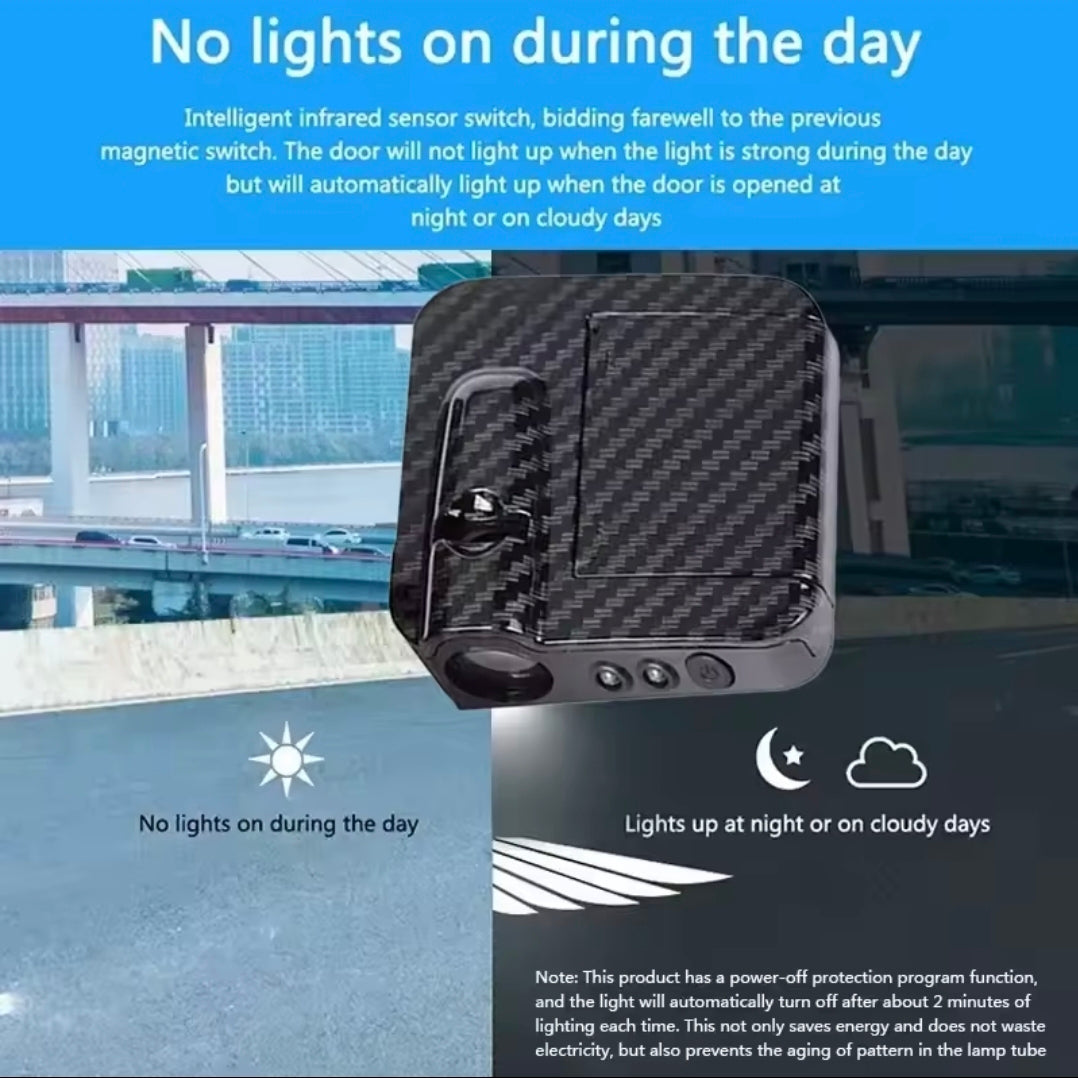 2pcs Wireless Led Car Door Lamp Welcome Laser Projector Atmosphere Warning Light Suitable fit for all models of car accessories